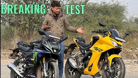 R15 V4 VS KARIZMA XMR Breaking test..😱#trending #viral @HeroMotoCorp