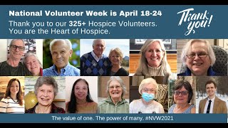 National Volunteer Week Thank You Video for St. Joseph's Hospice of London Volunteers