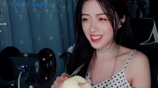 Chinese Asmr Knife Play, Peeling & Cutting Apple, Eating, Intense Whispers