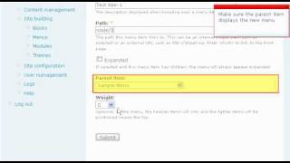 Managing Menus in Drupal