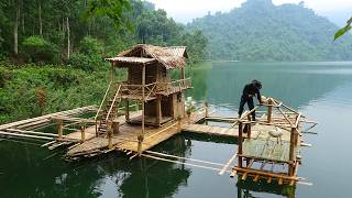 Building a Floating House on the Water – Completing the Frame | 365 Days of Off-Grid Living