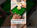 ????small billiard table million views #shorts #billiards #pool
