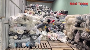 Phát hiện kho hàng chứa trên 100 tấn vải không nguồn gốc, xuất xứ