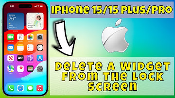 iPhone 15/Plus/Pro Delete A Widget From The Lock Screen