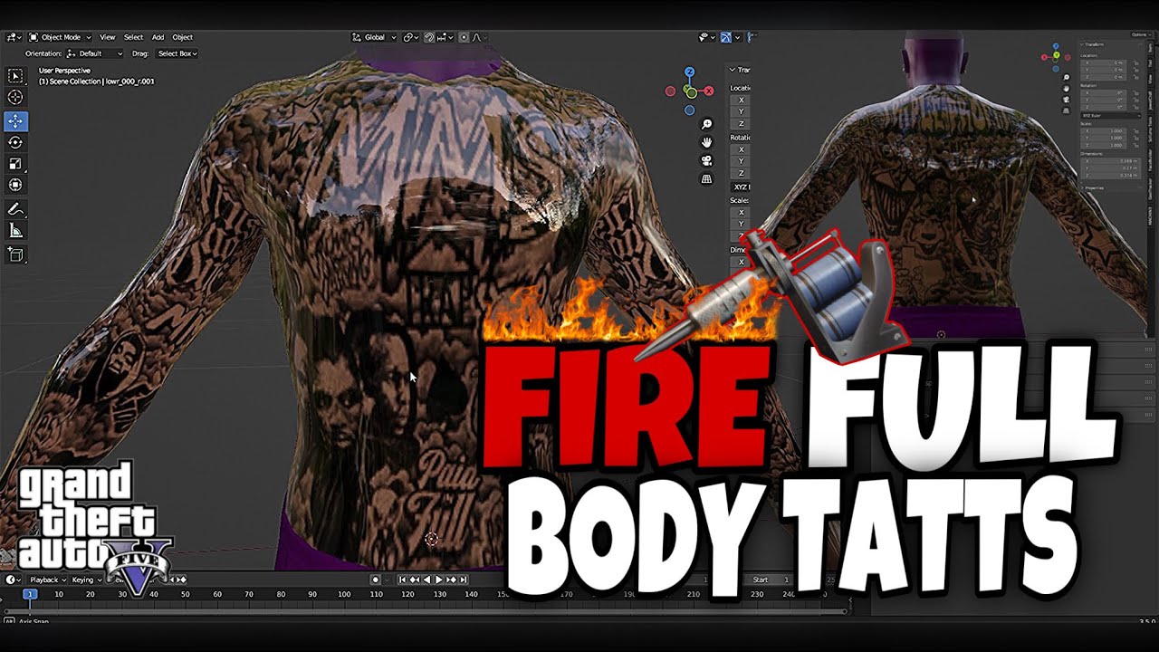 Making Fire Full Body Tatts In GTA 5 RP (FiveM) | FiveM/GTA Tattoos ...