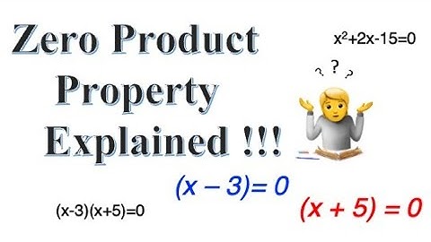 Zero Product Property Explained!