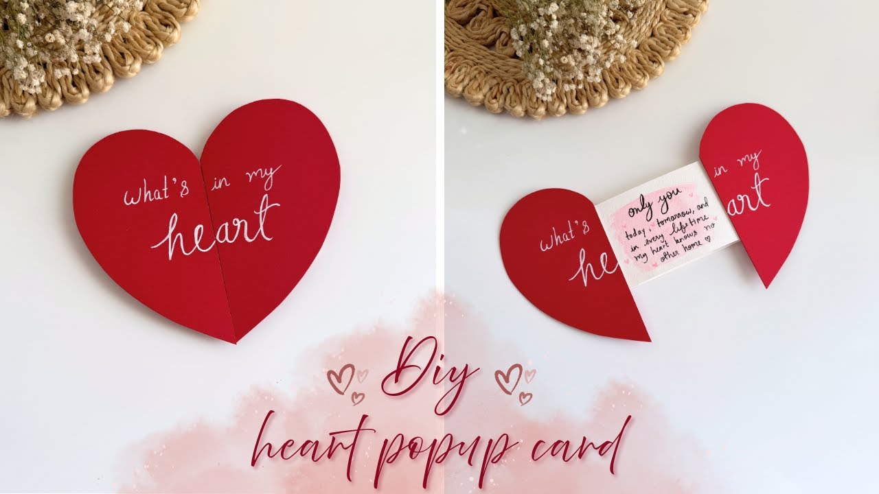 What’s Inside This Heart? ❤️ | Viral DIY Pop-Up Love Card Tutorial