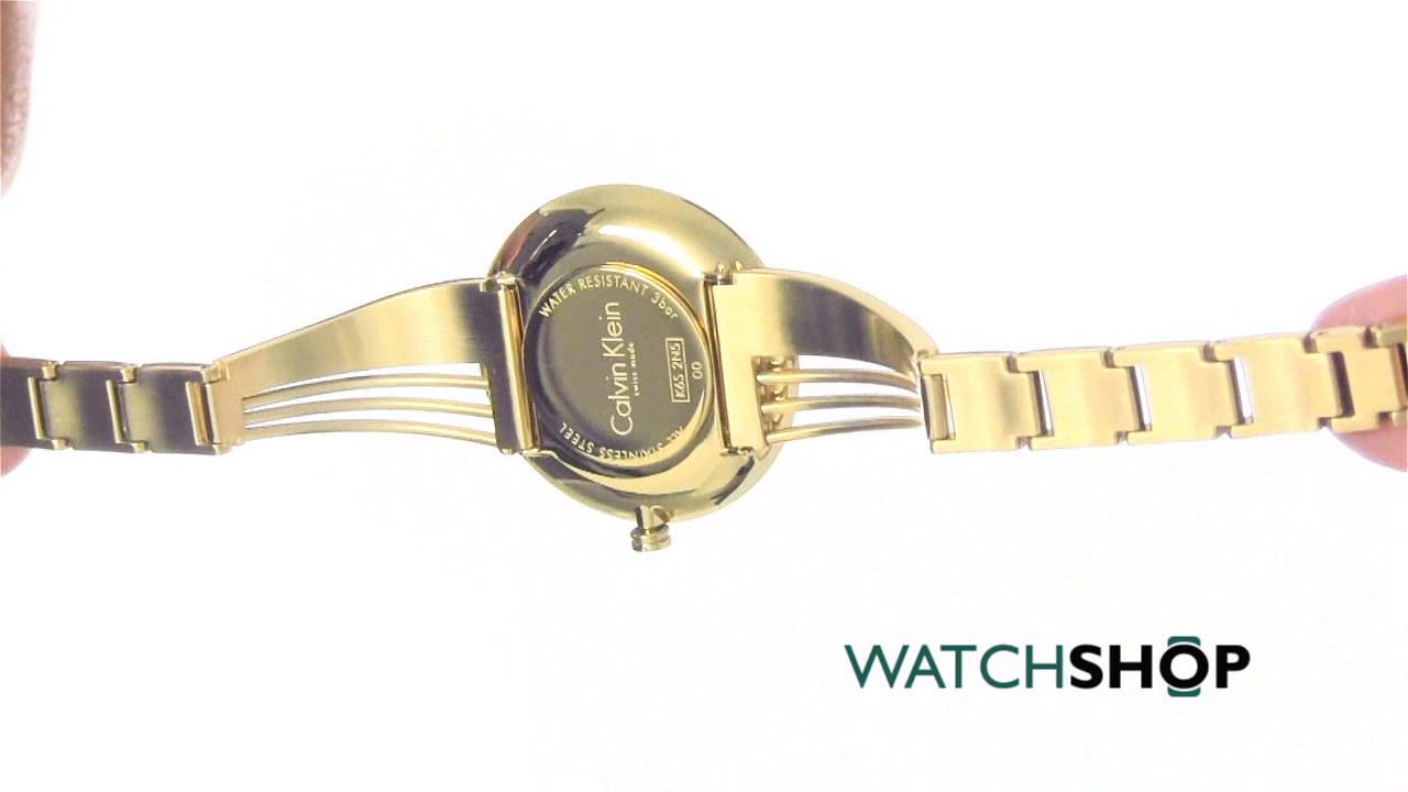 Calvin Klein Ladies' DRIFT Watch (K6S2N516) - YouTube