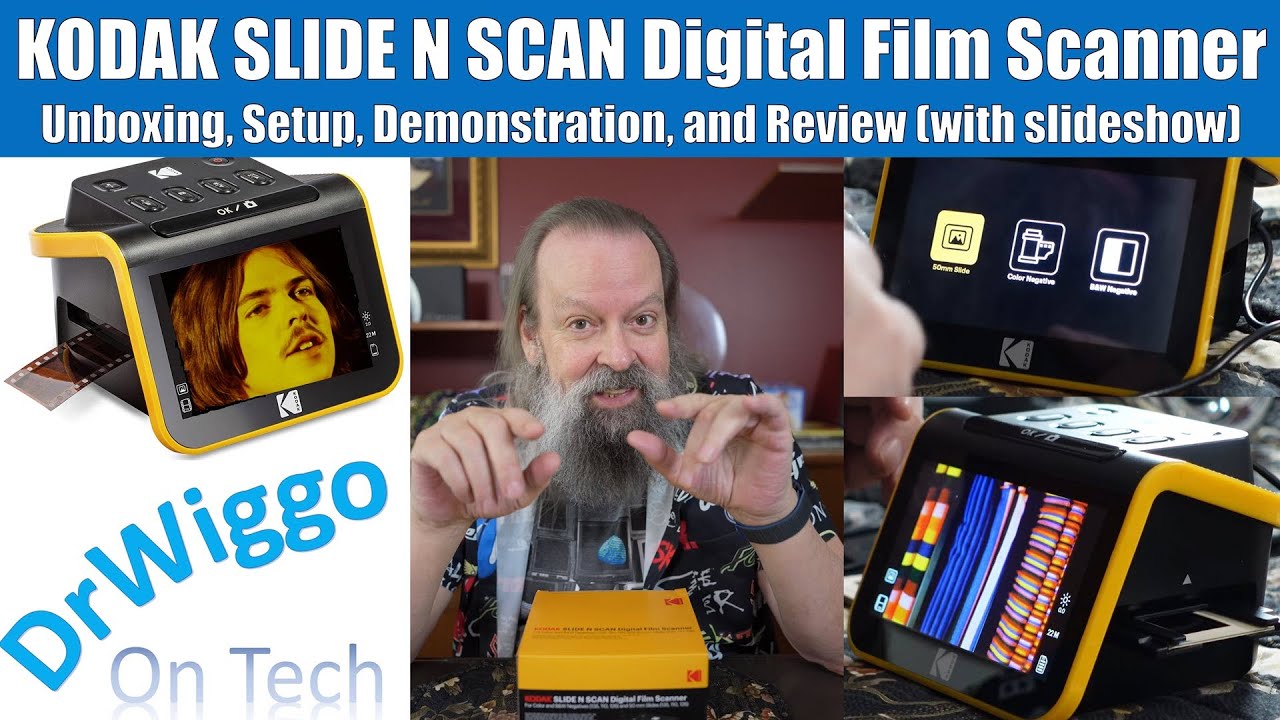 Kodak Slide N Scan Digital Slide Scanner Unboxing and Review with Slide