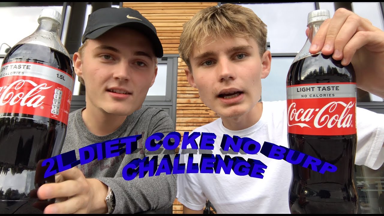 2L diet coke no burp challenge (hard) (2 danish g's)