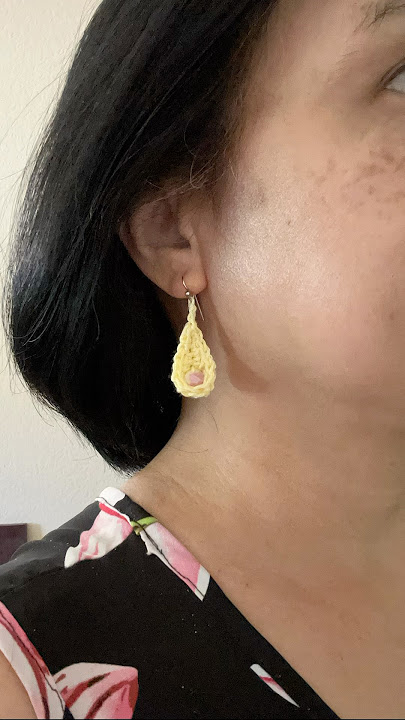 Crochet earrings-because I’m feeling girly 👧