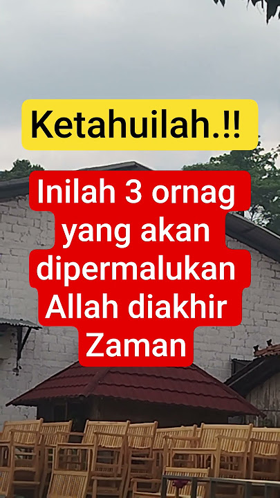 Inilah 3 orang yang akan dipermalukan Allah dihari Kiamat #shortsfeed #shortvideo #shorts