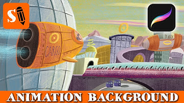 Animation Background Painting in Procreate