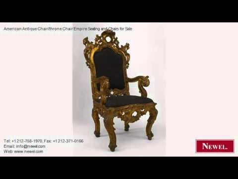 American Antique Chair Throne Chair Empire Seating And Youtube