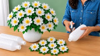 Turn Waste Plastic Bottles into Amazing Flowers! | Easy DIY Craft ✨🌸