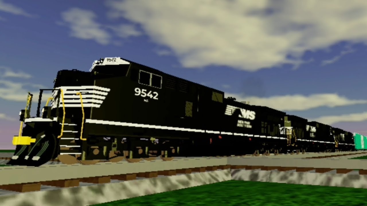 NS Trains on the Fictional Ohio map in Ro Scale SandBox
