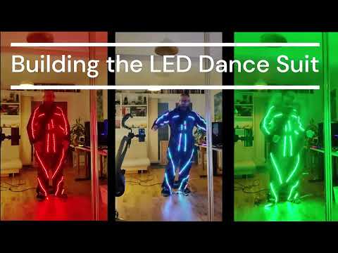 How to build and LED Dance suit #dancevideo #tiktokdance #tiktokfails #ledlights