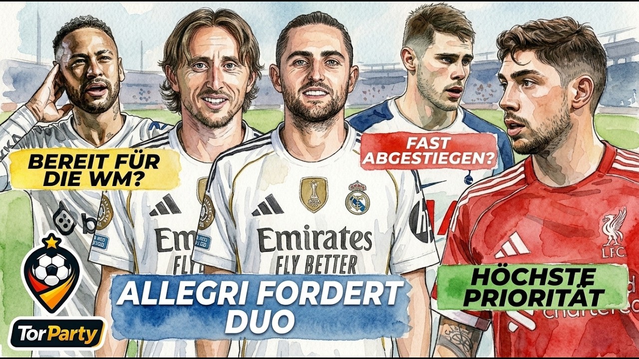 ALLEGRI FORDERT MODRIC UND RABIOT BEI REAL, STEIGT TOTTENHAM AB?, NEYMAR BEI DER WM, VALVERDE & MEHR