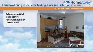 St. Peter-Ording: Ruhige, gemütlich eingerichtete Ferienwohnung im Ortsteil - FeWo-direkt.de Video screenshot 4