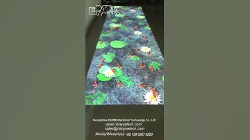 EPARK Interactive projection floor,fish pond projection system,interactive wall projector 互动投影鱼池