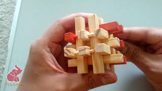 3D Wooden Slide Puzzle : Easy way to solve it