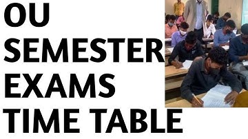 SEM-1,3,5 EXAMS|2022|OU EXAMS|TIME TABLE|LATEST UPDATE ON DEGREE EXAMS|TIMINGS|DATES|PATTERN|TS|EXAM