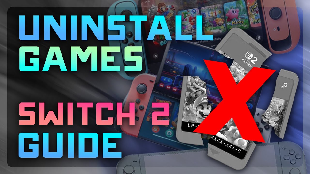 How To Uninstall Games On Nintendo Switch 2 2025 Delete Software 