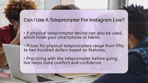 Can I Use A Teleprompter For Instagram Live? - Everyday-Networking