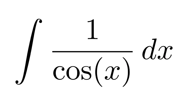 (Method 2) Integral of 1/cos(x) (Weierstrass substitution + by parts)
