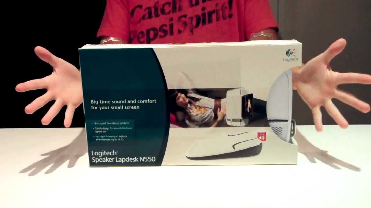 logitech speaker lapdesk n550