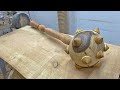 Woodturning - A Spiked Mace