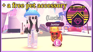 A free pet accessory lol || Adopt Me RBB Challenge Badge