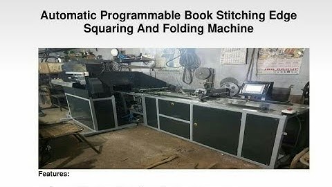 high  speed  notebook/exersice books/diaries, etc stitching,folding,edge squaring machine by  nsmt