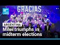 Milei triumphs in Argentina midterm elections closely watched by Washington • FRANCE 24 English