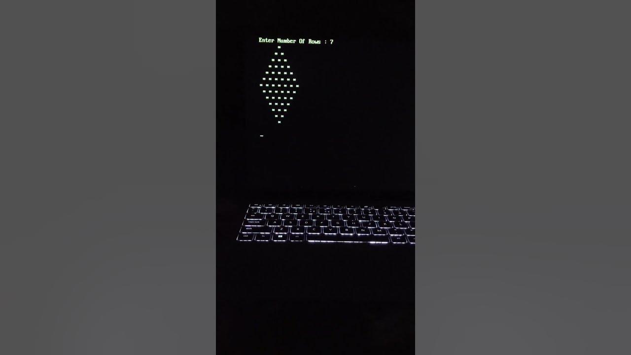 Print star pattern by using for loop in C coding #computer #coading # ...