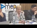 Ministra Müller responde a críticas de diputados por convenio MEP-AmCham firmado con su prima