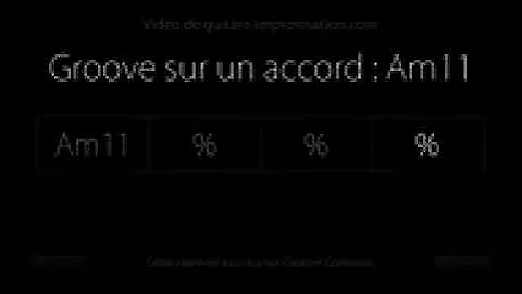 Groove sur l'accord Am11 : Backing track