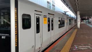 福北ゆたか線快速列車直方行き博多駅発車✨817系V1603編成✨