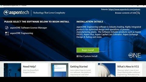 Aspen Plus _ Aspen Hysys _ Installation_V11