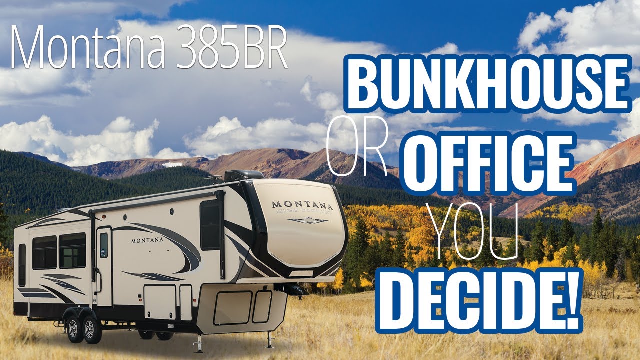 Montana 385BR Tour - A fifth wheel with a bunkhouse or office...you ...