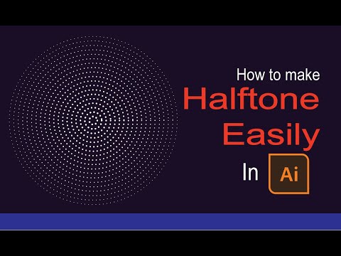 How to make Halftone Easily - Adobe Illustrator Tutorial