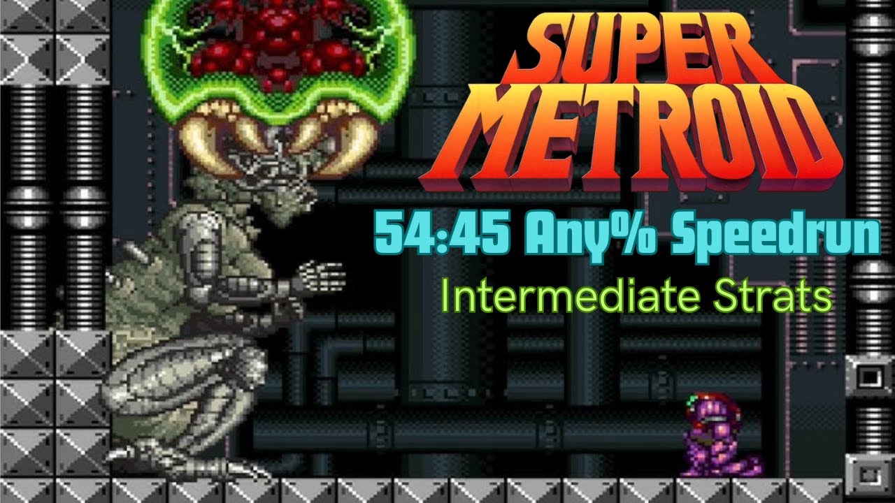 Super Metroid Any% Speed Run with Intermediate Strats [PB 54:45] - YouTube