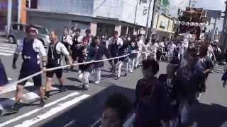 20150919 1021やわたんまち1日目千葉銀交差点を行く神明町の山車