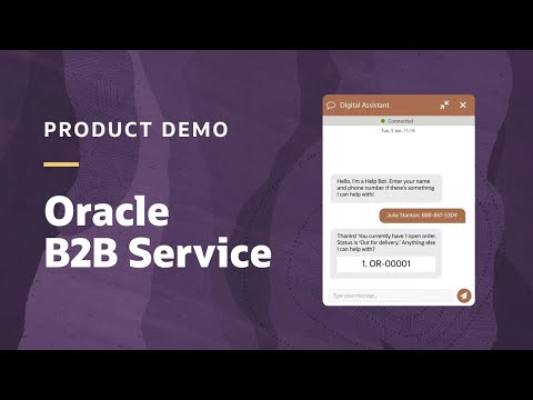 Oracle Service Demo: Customer Support