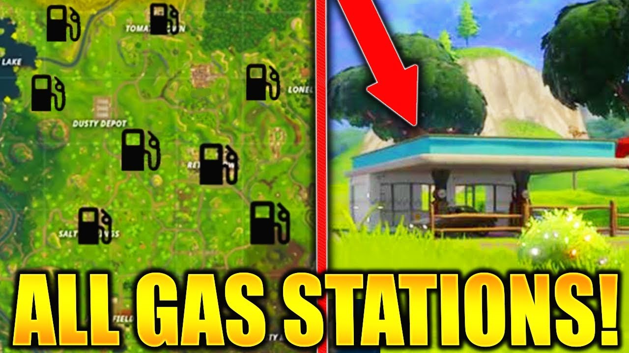 fortnite all gas station locations visit different gas stations in a single match location guide - fortnite gas station locations