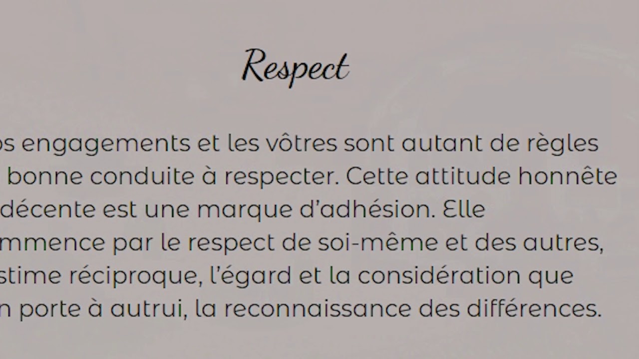 Le Respect - YouTube