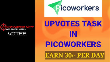 Coinsniper/Quora upvote tasks in Picoworkers