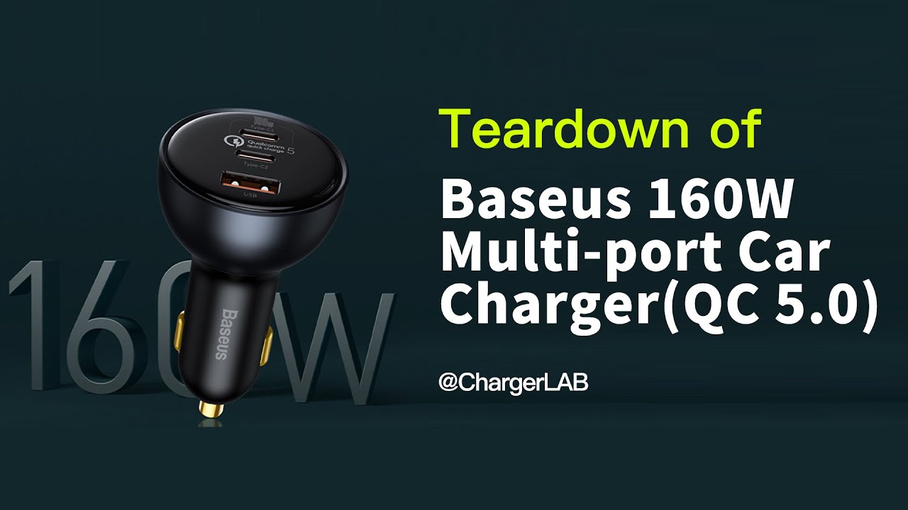 Teardown of Baseus 160W Multiport Car Charger (QC 5.0) YouTube