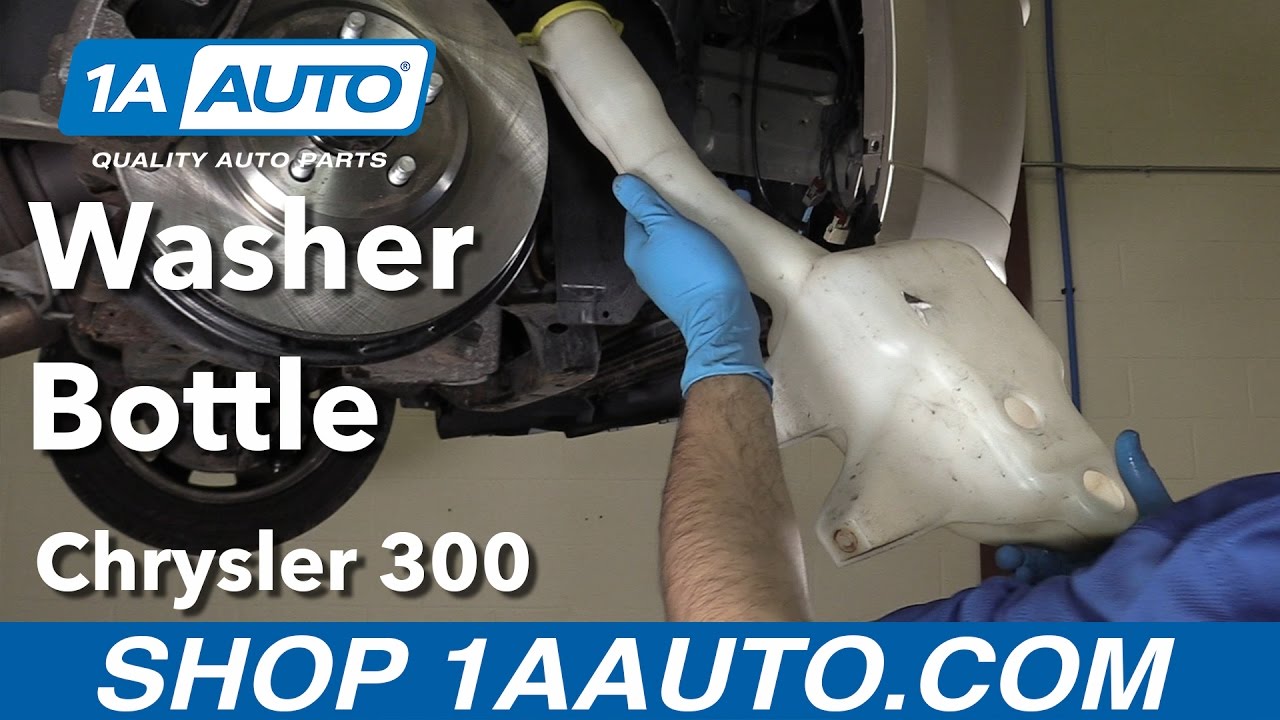 How to Replace Washer Fluid Bottle 0610 Chrysler 300 YouTube