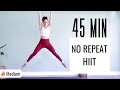 DAY 1 NO REPEAT HIIT FULL BODY MUSIC WORKOUT | No Equip needed | Low Impact Options